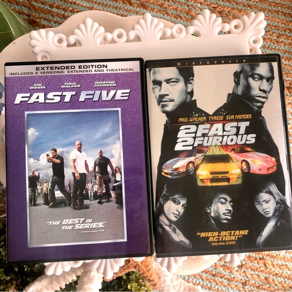 Fast And The Furious Lot Paul Walker Vin Diesel DVD Movies - Picture 3 of 6
